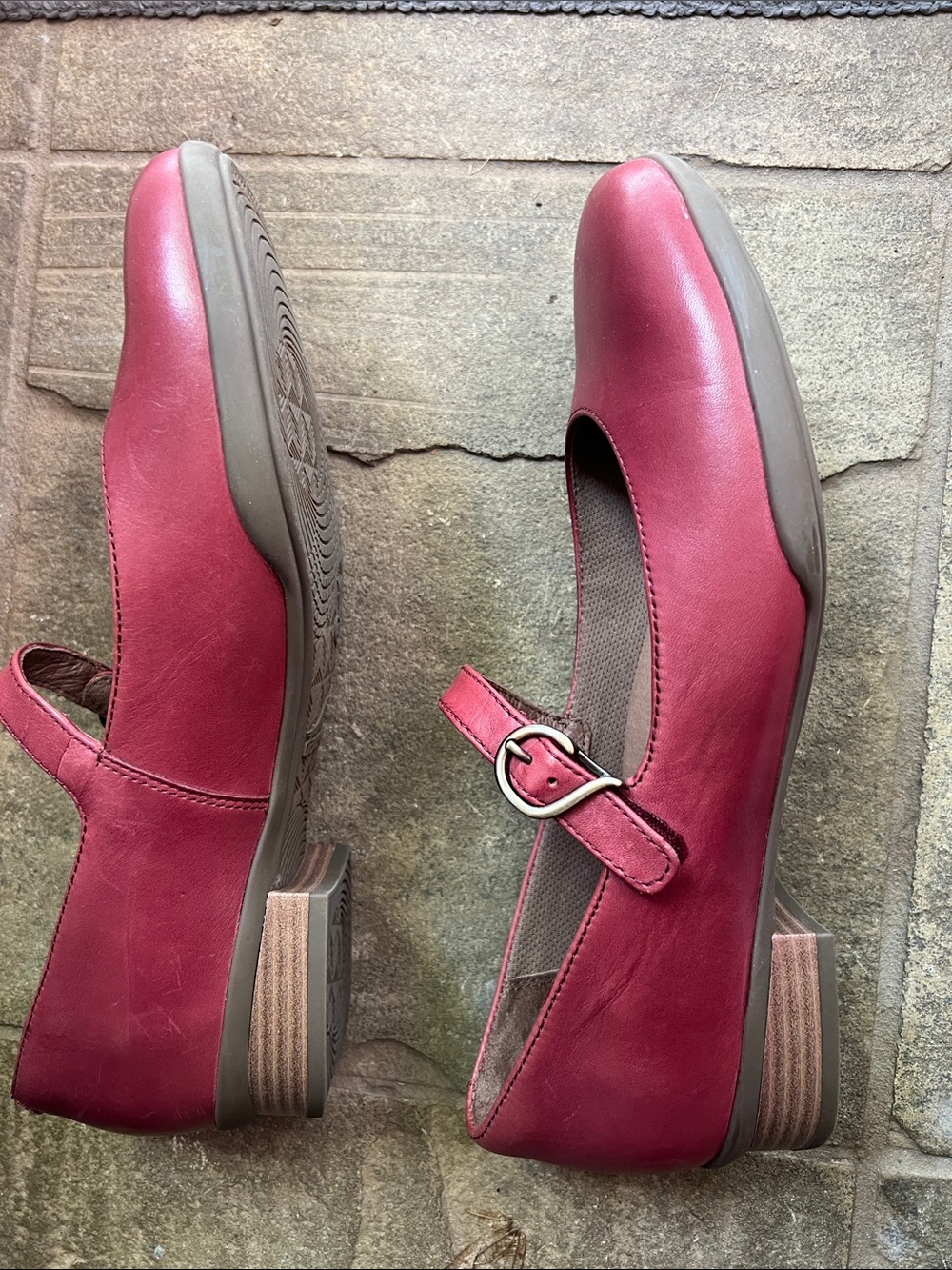Dansko Kaelyn Mary Jane leather flats Sz 40 - Picture 4 of 7
